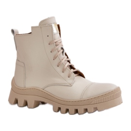 Step in style Boty Model Zazoo 2831 Světle béžová - Krok ve velkém stylu béžový