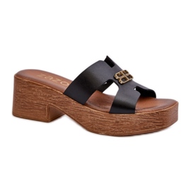 Step in style Sandálové žabky Model Zazoo 40412 Black - Krok ve velkém stylu černý