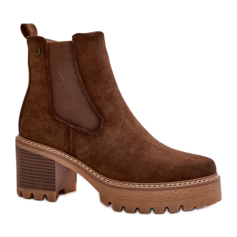 Step in style Kozačky Model Irissinae KE217 Brown - Krok ve velkém stylu hnědý