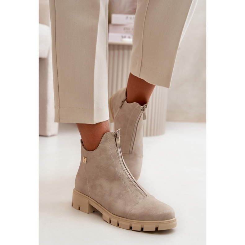 Step in style Boty Model Verietta RMR23123-11 Gold - Krok ve velkém stylu žlutá