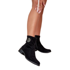 Step in style Boty Model Lerioria ASA198-28 Black - Krok ve velkém stylu černý