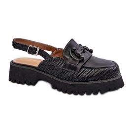 Step in style Sandály Model Da MR38-656 Black - Krok ve velkém stylu černý