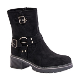 Step in style Boty Model Zudra 7280 Black - Krok ve velkém stylu černý
