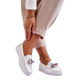 Step in style Mokasíny Model Lanzarot 23PB08-5372 White - Krok ve velkém stylu bílý