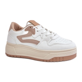 Step in style Sportovní obuv Model Henizore 1W-N3 Bílá/Béžová - Krok ve stylu bílý Step in style Sportovní obuv Model Henizore 1W-N3 Bílá/Béžová - Krok ve stylu bílý