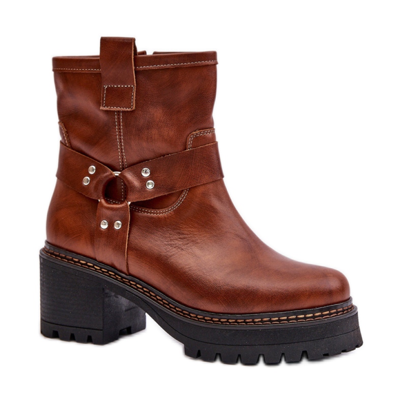 Step in style Boty Model Lewski 3435 Brown - Krok ve stylu hnědý