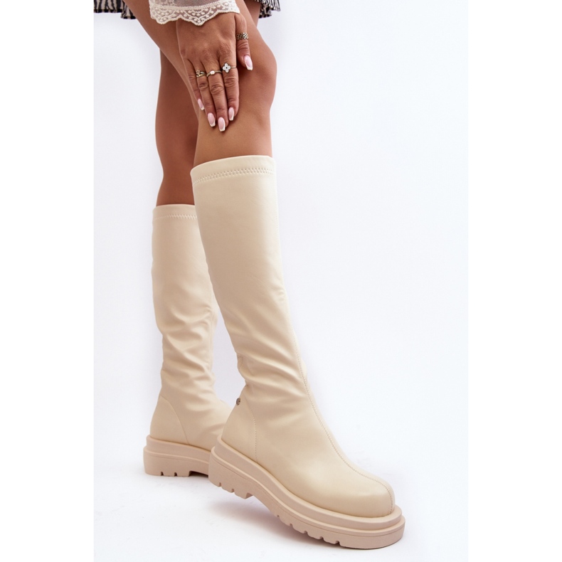 Step in style Boty Model Goe MM2N4067 Světle béžová - Krok ve velkém stylu béžový
