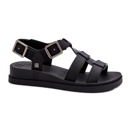 Step in style Sandály Model Zaxy NN285007 Black - Krok ve velkém stylu černý