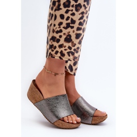 Step in style Sandálové žabky Model Zazoo 40291 Graphite - Krok ve velkém stylu šedá