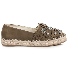 Marquiz Nazouvací polobotky s ozdobami zelená