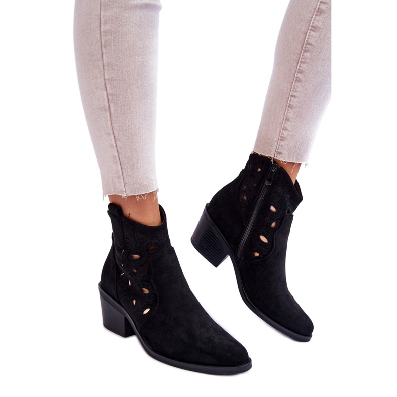 Step in style Boty Model S.Barski HY42-086 Black - Krok ve stylu černá