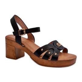 Step in style Sandály Model Assames 24SD98-6758 Black - Krok ve velkém stylu černý
