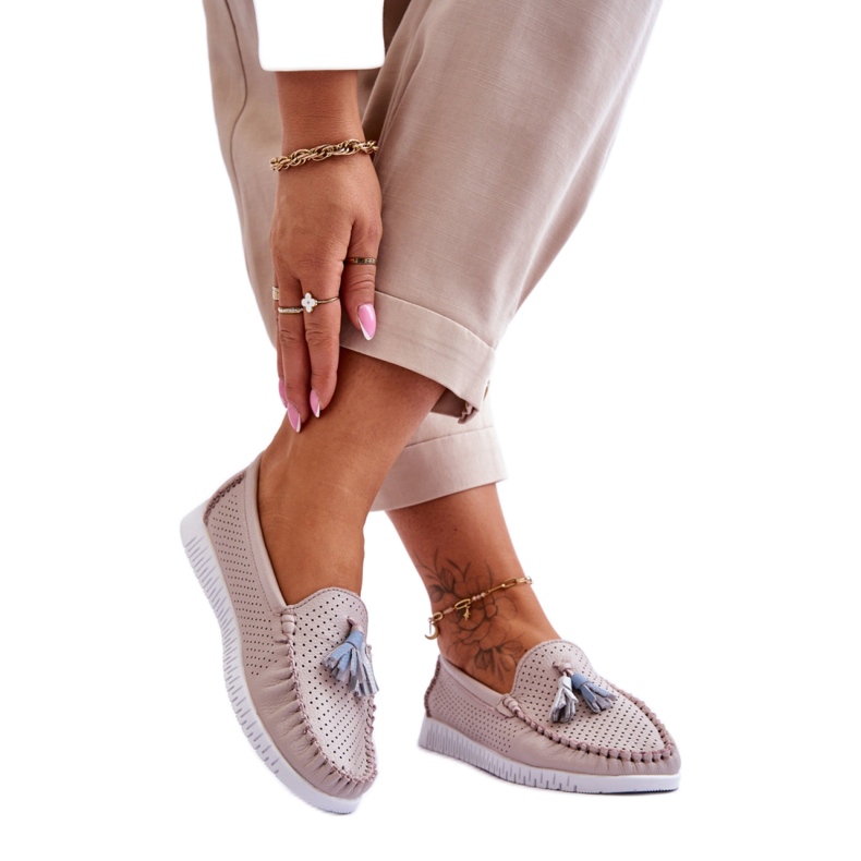 Step in style Mokasíny Model Lanzarot 23PB08-5372 Světle růžová - Krok ve stylu růžový