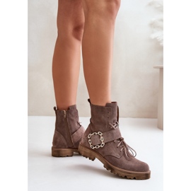 Step in style Kozačky Model Zazoo 2951/037 Tmavě béžová - Krok ve stylu béžový