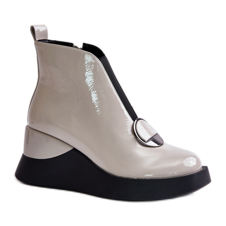 Step in style Boty Model Da MR880-136 Světle šedé - Krok ve velkém stylu šedá