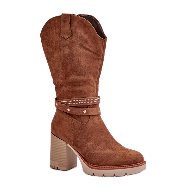 Step in style Boty Model Ivanelis ASA254-4 Camel - Krok ve velkém stylu hnědý