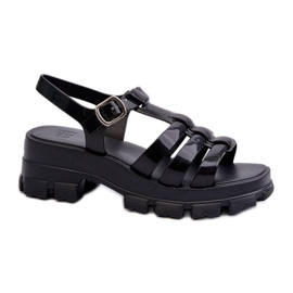Veganské sandály Zaxy Black černý