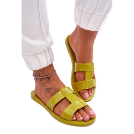 Veganské pantofle ZAXY zelený