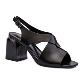 Step in style Sandály Model Asellesa 62111 Black - Krok ve velkém stylu černý