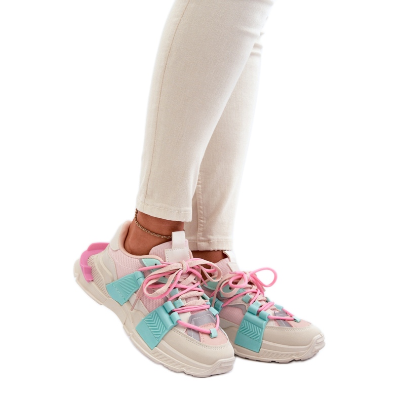Sportovní obuv Model BL357P Pink/Mint růžový