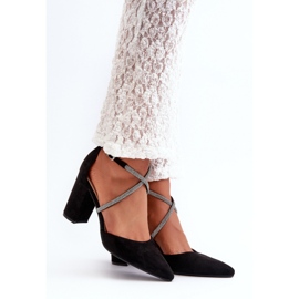 Step in style Lodičky Model Lagra QA205P Black - Krok ve stylu černý