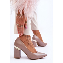 Step in style Lodičky Model Lewski 3117 Beige - Krok ve velkém stylu béžový