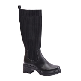 Step in style Boty Model Vaimi CHC327 Black - Krok ve velkém stylu černý
