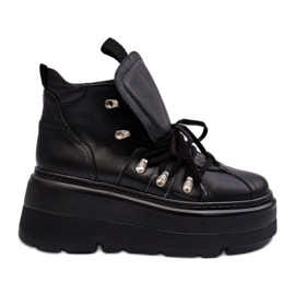 Vysoké sportovní boty Model Zazoo 3416 Black černý