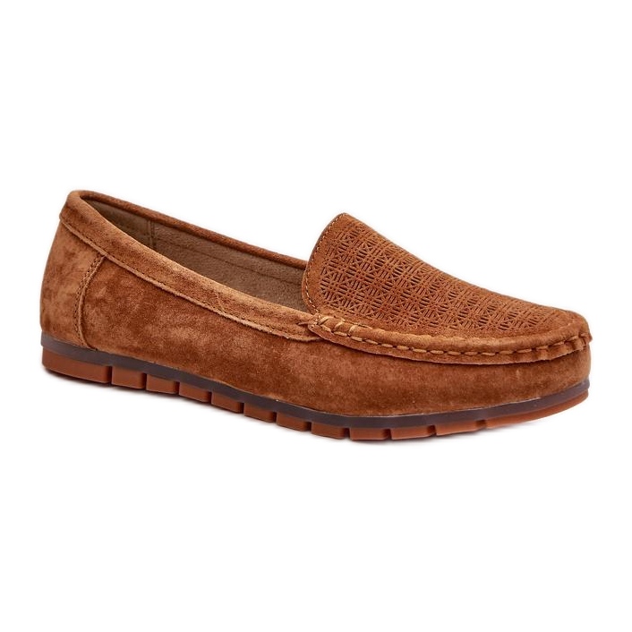 Mokasíny Model S.Barski LR755 Camel hnědý
