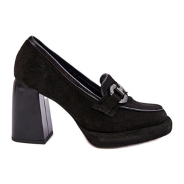 Dámské lodičky se zdobením Laura Messi 2706 500-173 černé černá