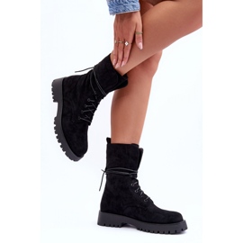 Step in style Workers Model Jence DE1051S Black Suede - Krok ve velkém stylu černá