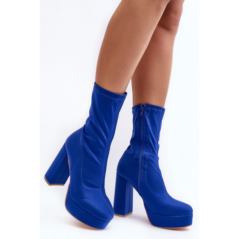 Step in style Boty Model Peculia D88-26 Blue - Krok ve stylu modrý