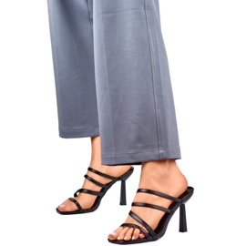 Elegantní dámské žabky 4772B černé černá