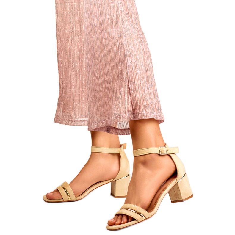 Dámské sandály 7212BE béžové béžový