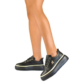 Dámská sportovní obuv s ozdobou GD-XF120C-B, černá Dámská sportovní obuv s ozdobou GD-XF120C-B, černá