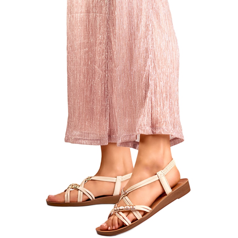 Dámské sandály PS06BE béžové béžový