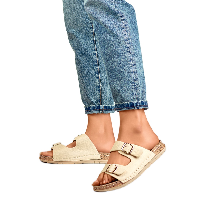 Dámské pantofle G3178-7BE béžové béžový