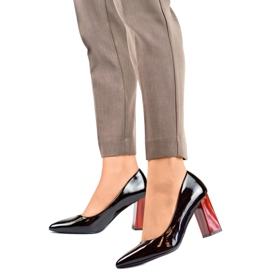 Lakované lodičky GD-FL486B-B černé černá