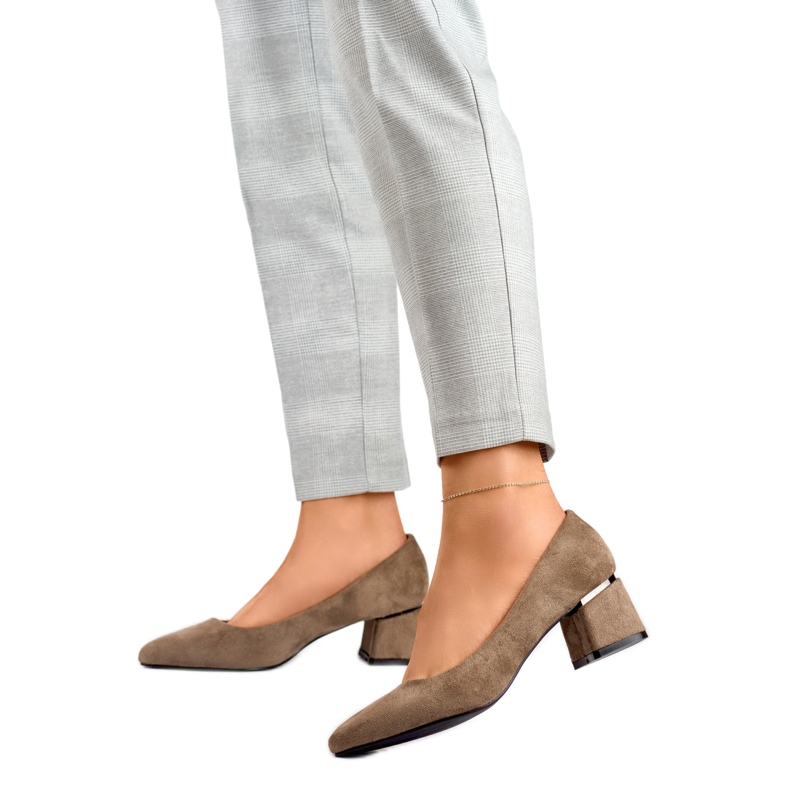 Dámské lodičky GD-XR-103B-KH Hnědá hnědý Dámské lodičky GD-XR-103B-KH Hnědá hnědý