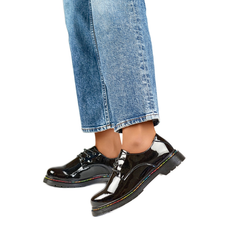 Dámské patentované boty GD-XF154B černá Dámské patentované boty GD-XF154B černá