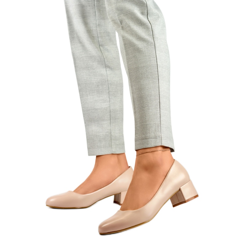 Dámské lodičky GD-FL490A-D.BE béžové béžový Dámské lodičky GD-FL490A-D.BE béžové béžový