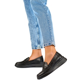 Černé dámské mokasíny 25-7937B černý