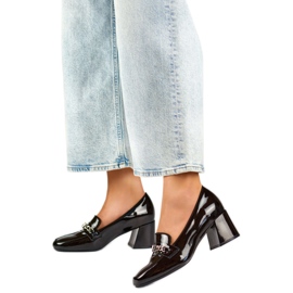 Dámské patentní lodičky 24-58242B černý