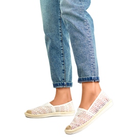Espadrilky Model XY2832-2W Bílé bílý Espadrilky Model XY2832-2W Bílé bílý