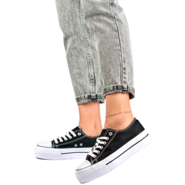 Dámské Tenisky na platformě QY832B černý