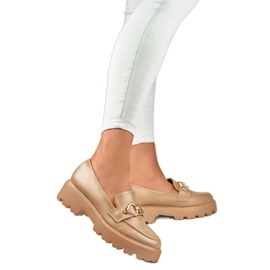 Dámské boty se zdobením B2733KH hnědý