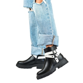 Dámské zateplené boty 250043BW-PU černý