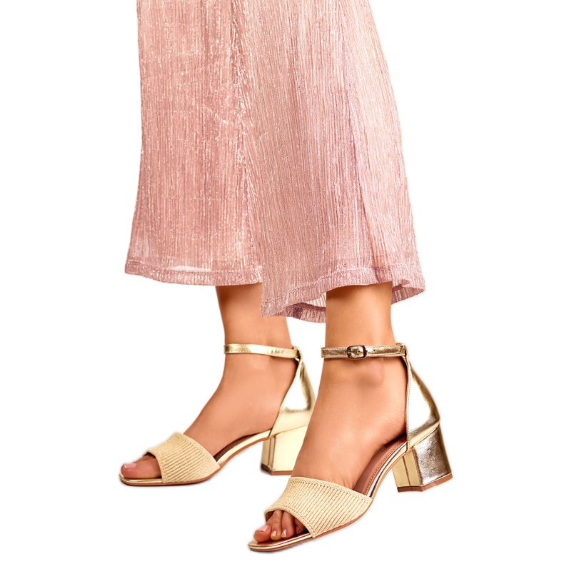 Dámské sandály 8738GO béžový