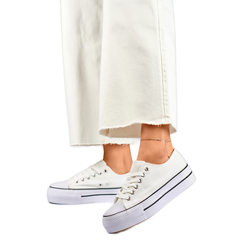 Dámské tenisky QY832-09BL bílý