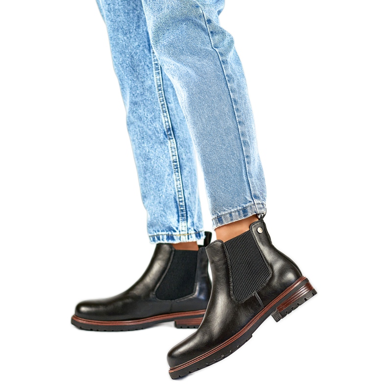 Chelsea boty Model GD-WL71B černá